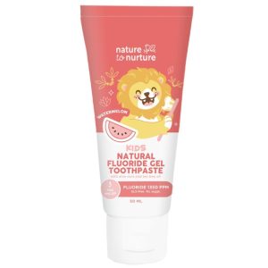 Nature to Nurture Kids Fluoride Gel Toothpaste 50ml, Watermelon (Official Store)