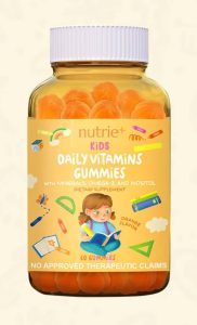 Nutrie Kids Daily Multivitamin Gummies with Omega-3, EPA and DHA, 60 gummies