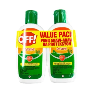 OFF! Overtime Mosquito Repellent Lotion twin pack 100 ml x 2, DEET 25% (SC Johnson Official Store)