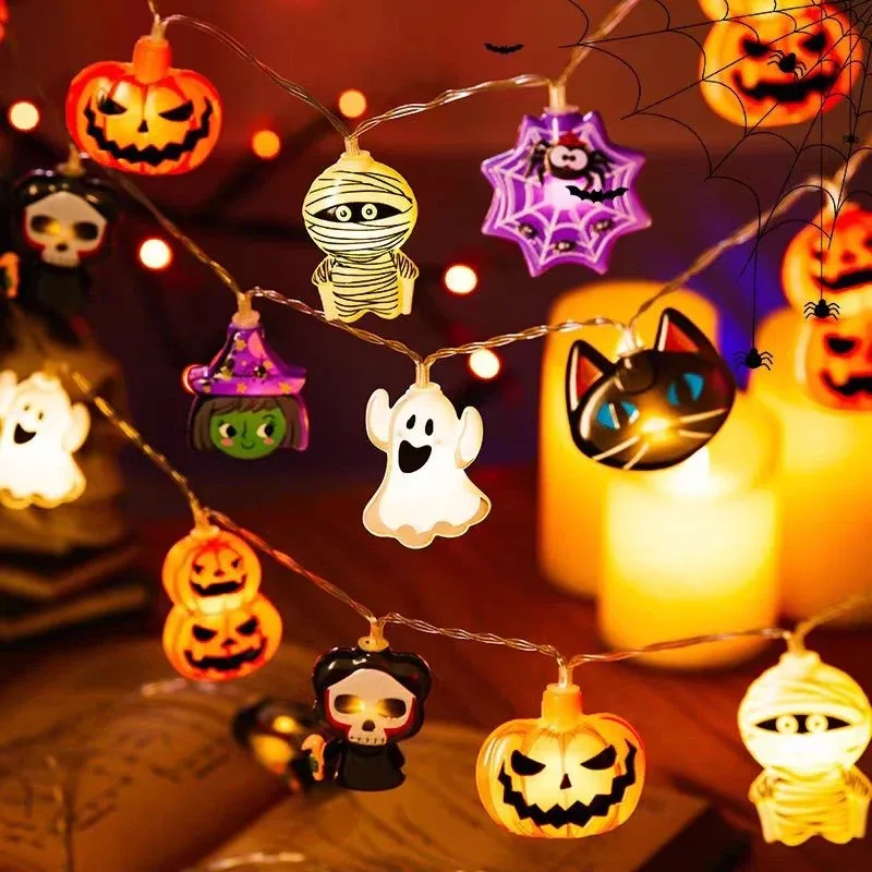 1.5 M Halloween LED Pumpkin Lantern String Lights, 10 Lights (Olle.PH)