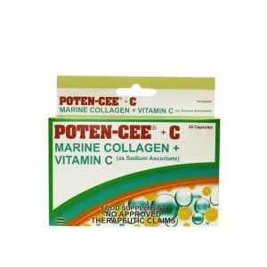 Poten-Cee + C Marine Collagen + Vitamin C, 30 capsules