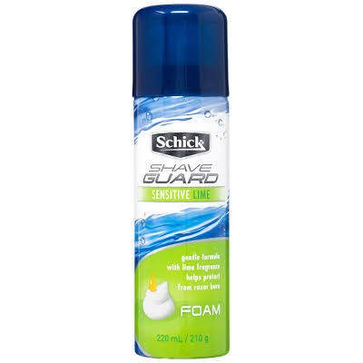 Schick Shave Guard Sensitive Lime Foam 220 ml (Banana Boat and Schick PH)