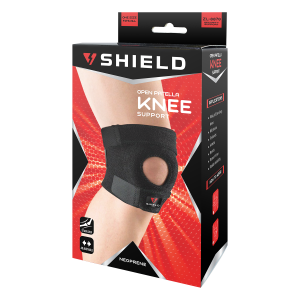 Shield ZL-8870 Open Patella Knee Support, neoprene (redfusionmusicnsports)