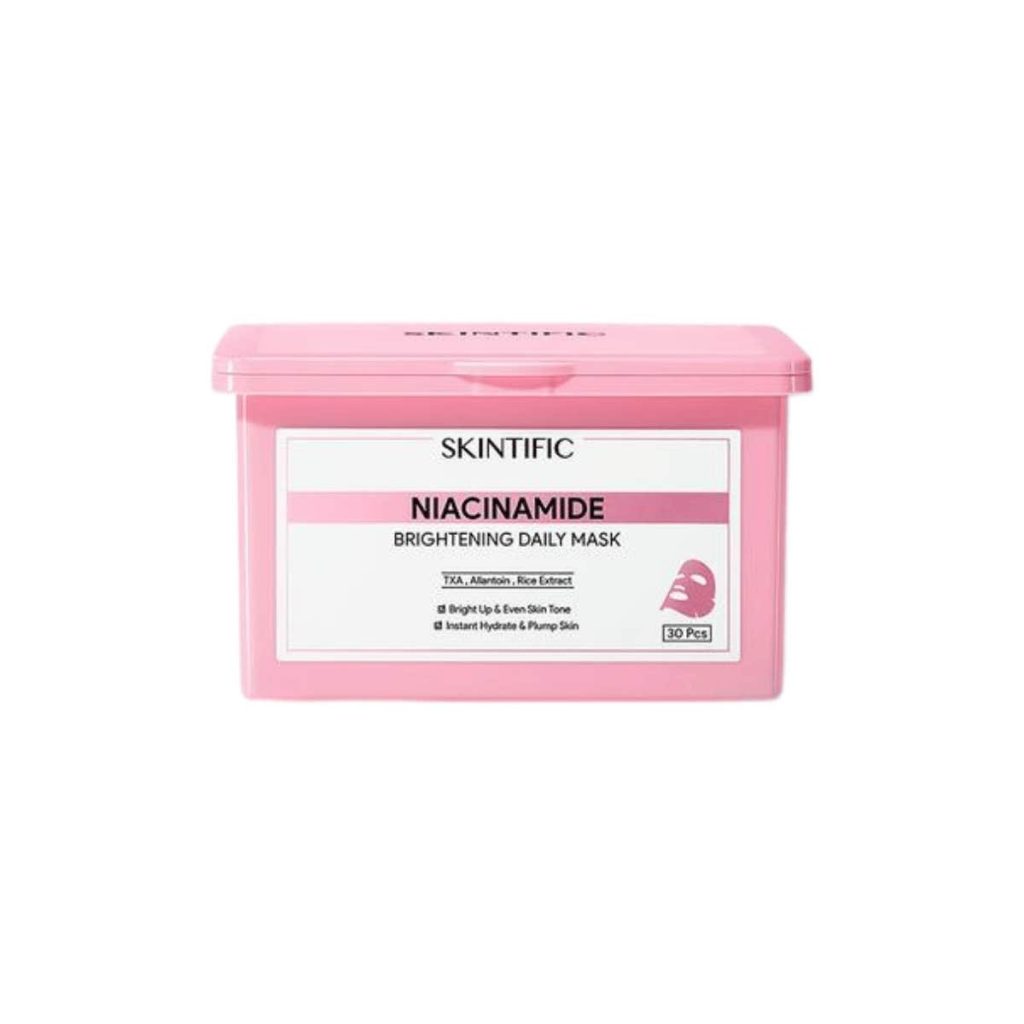Skintific Niacinamide Brightening Daily Mask, 30 sheets (Skintific Official Shop)